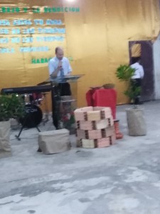 Preaching at the Peniel Baptist Church in Iquitos